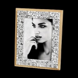 ---CORNICE LEGNO 13x18 FIORI B/N [0125063-00.jpg]