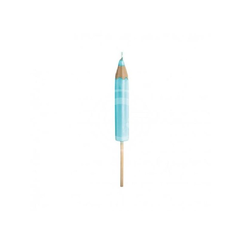 ---SCATOLA 4 CANDELE A MATITA CELESTE 21 [TONO23003-00.jpg]