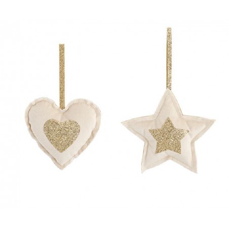 ---CUORE/STELLA BIANCO/ORO h11 e 13 cm [TONO26075-00.jpg]