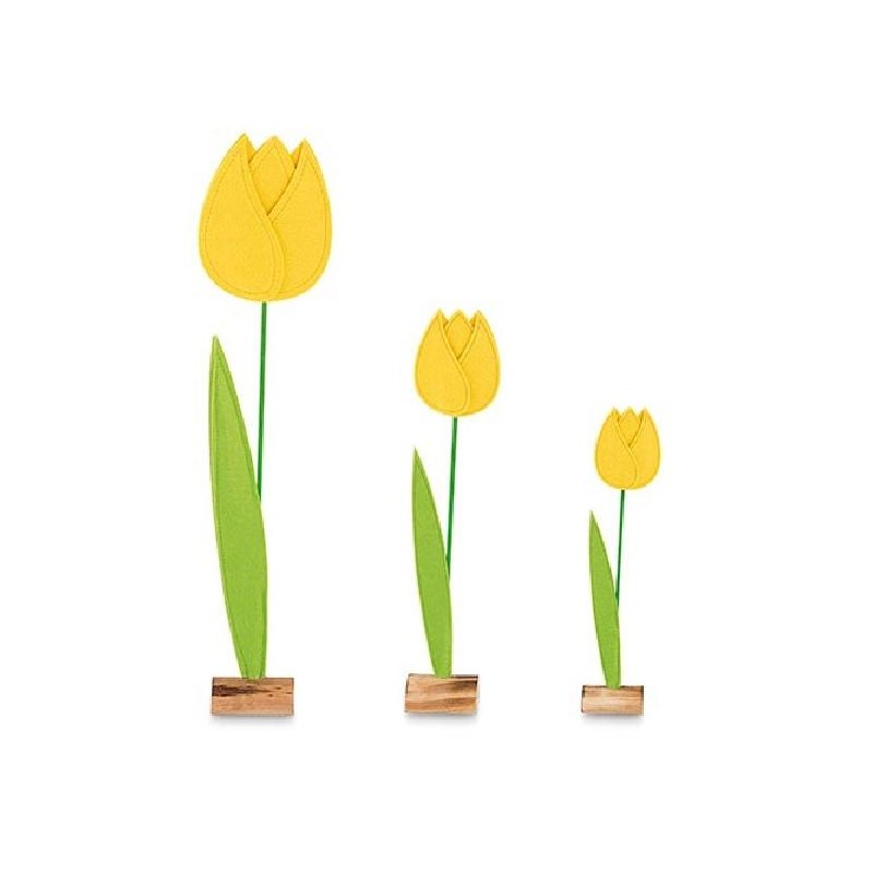 ---SET DI 3 TULIPANI GIALLI 26-34-48cm [TONO26316-00.jpg]