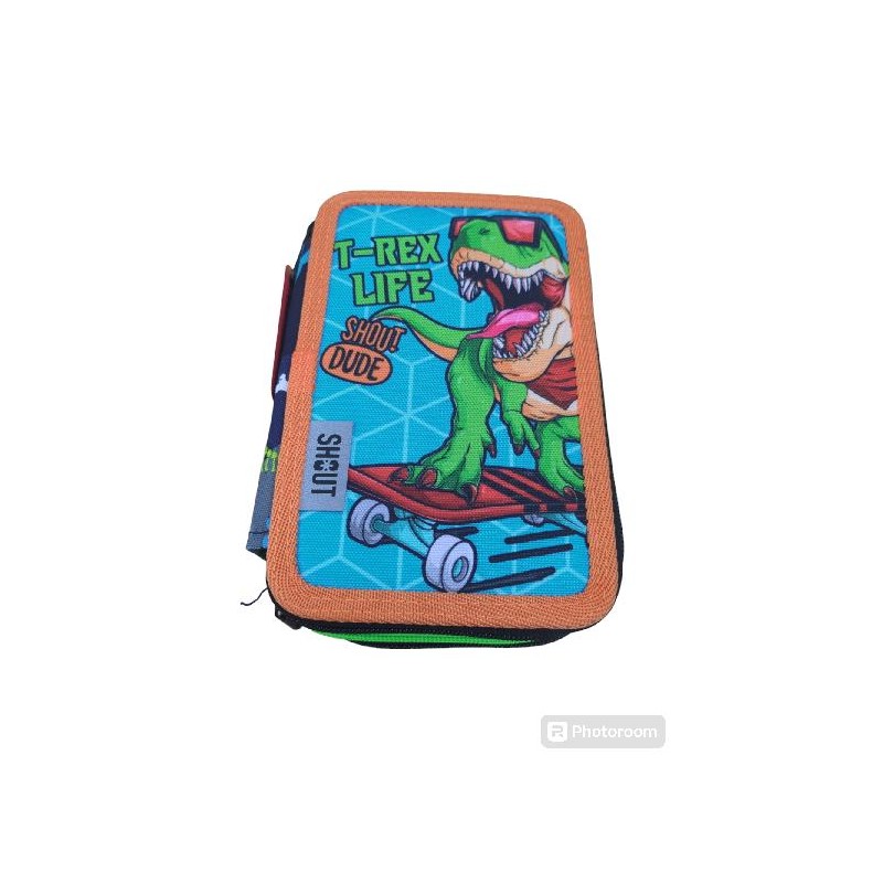 ASTUCCIO CORREDO 3 ZIP T-REX LIFE SHOUT [0074759-00.jpg]