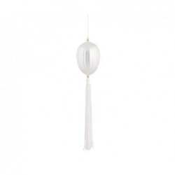 UOVO VETRO BIANCO C/NAPPA 10cm [TONO26632-00.jpg]