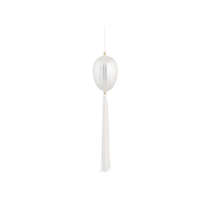 UOVO VETRO BIANCO C/NAPPA 10cm [TONO26632-00.jpg]