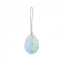 ---SET DI 12 UOVA AZZURRE POIS ORO [TONO26649-00.jpg]