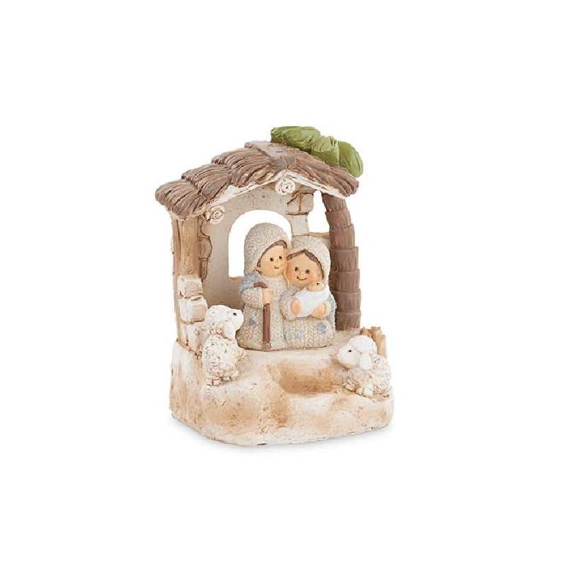 ---NATIVITA'CAPANNA GLITTER 8cm [TONO26726-00.jpg]