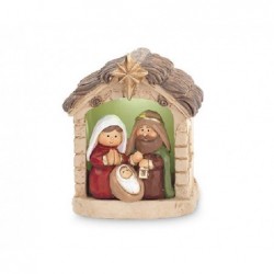 ---NATIVITA'ROSSA CAPANNA LED 7cm [TONO26730-00.jpg]