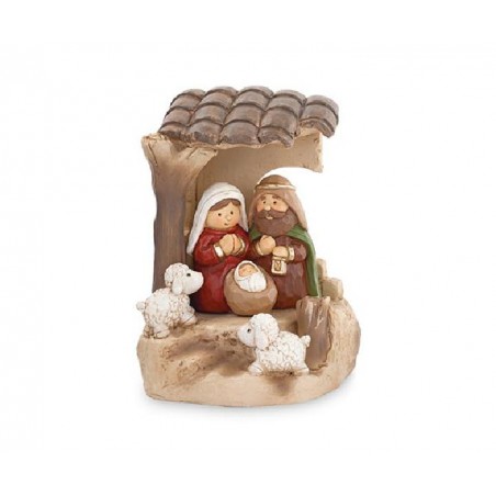 ---NATIVITA'ROSSA CAPANNA 12cm [TONO26732-00.jpg]