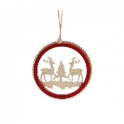 ---CERCHIO ROSSO C/RENNE ORO d8cm [TONO26825-00.jpg]