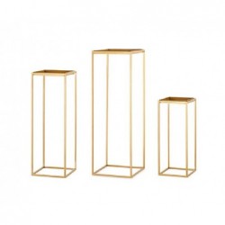 ---SET 3 TAVOLI-ALZATE ORO QUADRATI 22x22x55 - 30x30x90 [TONO27133-00.jpg]