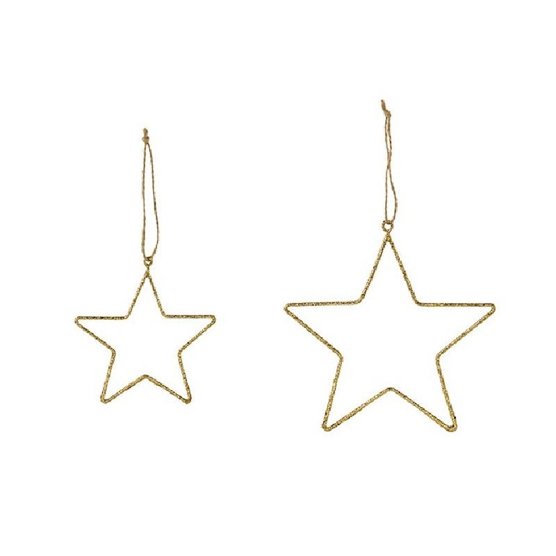 ---SET 2 STELLE GLITTER ORO 10-16cm [TONO27342-00.jpg]