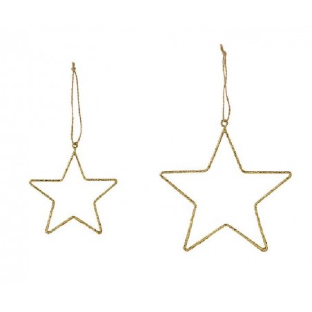 ---SET 2 STELLE GLITTER ORO 10-16cm [TONO27342-00.jpg]