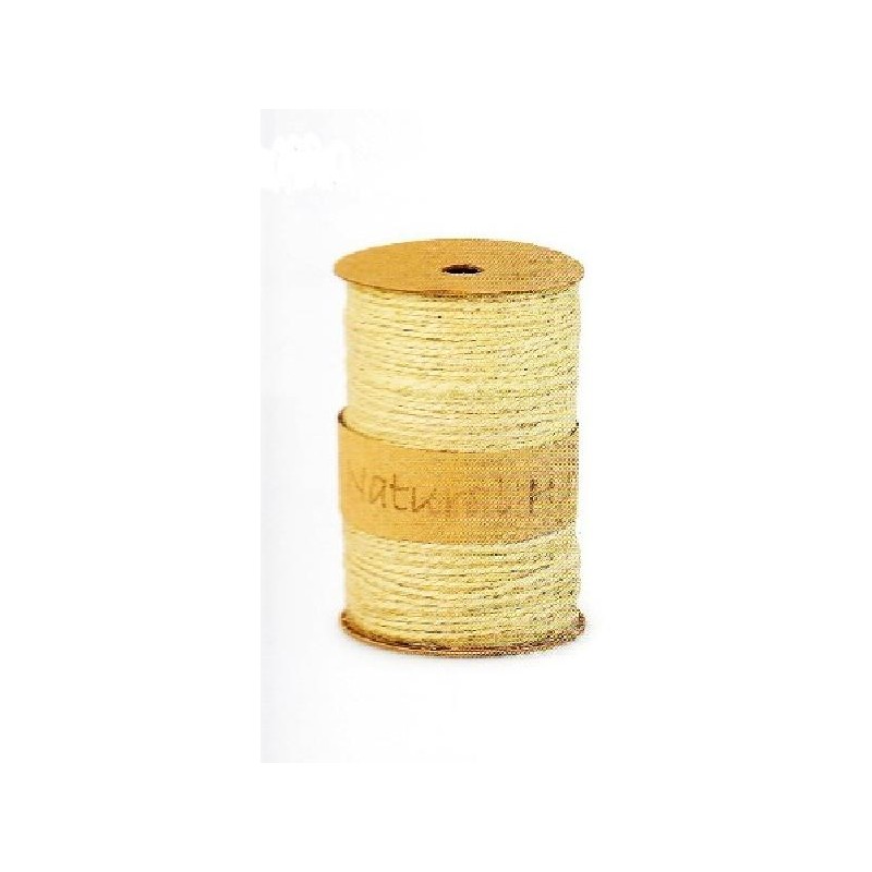 ROTOLO CORDONCINO JUTA 2x100mt AVORIO [TONO27435-00.jpg]