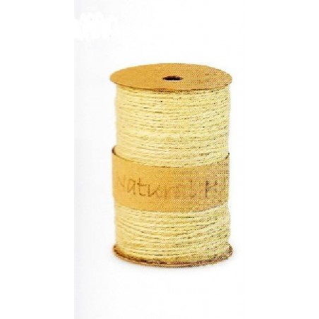ROTOLO CORDONCINO JUTA 2x100mt AVORIO [TONO27435-00.jpg]
