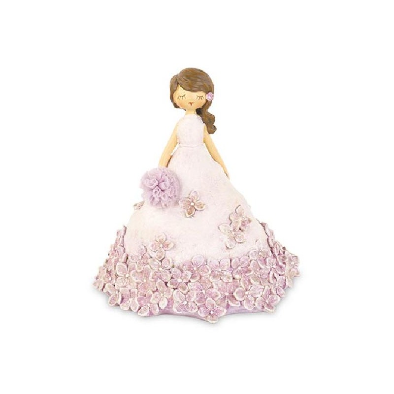 ---DAMA VESTITO FIORI ROSA d19h23cm [TONO27608-00.jpg]