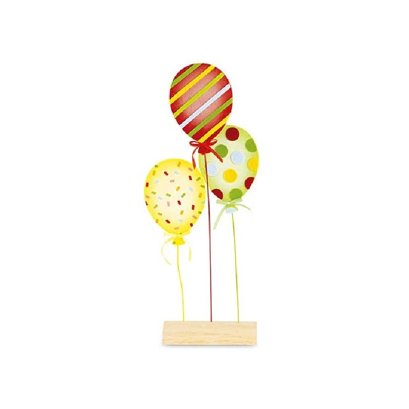 3 PALLONCINI FELTRO SU BASE h54cm [TONO27666-00.jpg]