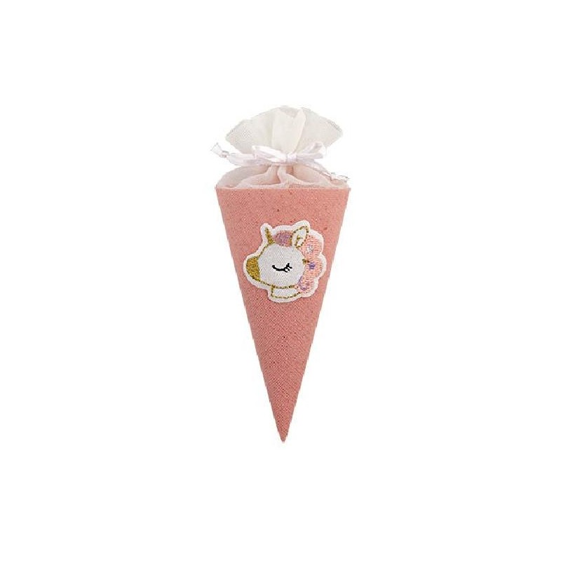 CONO ROSA UNICORNO RICAMATO [TONO28262-00.jpg]