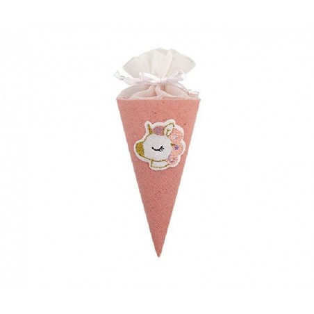 CONO ROSA UNICORNO RICAMATO [TONO28262-00.jpg]