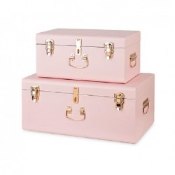 ---SET 2  BAULI METALLO ROSA 44x27x21 - 56x35x25 cm [TONO28527-00.jpg]