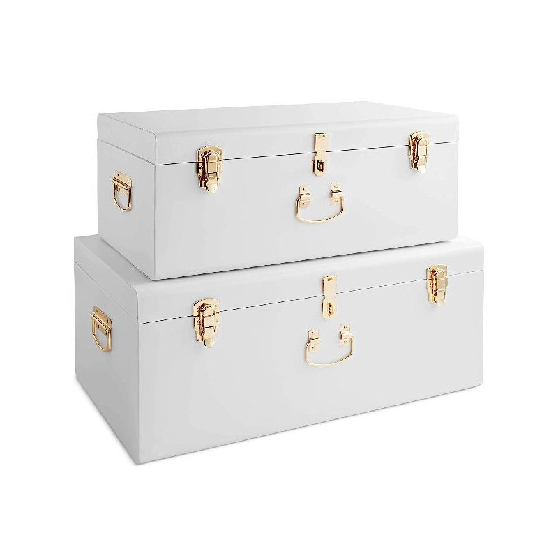 ---SET 2  BAULI METALLO AVORIO 44x27x21 - 56x35x25 cm [TONO28528-00.jpg]