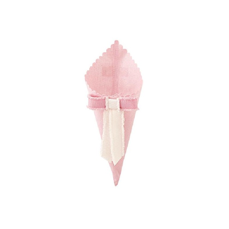 CONO ROSA CON FIOCCO 17cm [TONO28568-00.jpg]