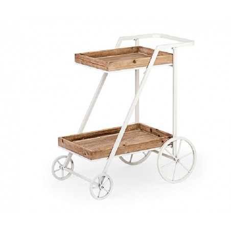 ---CARRETTO LEGNO MET.BIANCO 70x44x92 [TONO28622-00.jpg]