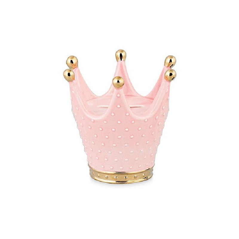 ---CORONA SALVADANAIO ROSA 10cm [TONO28679-00.jpg]