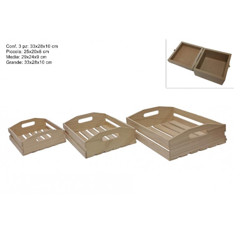 SET 3 CASSETTE LEGNO NATURALE 25x20x8cm - 29x24x9cm - 33x28x10cm [9010101-00.jpg]