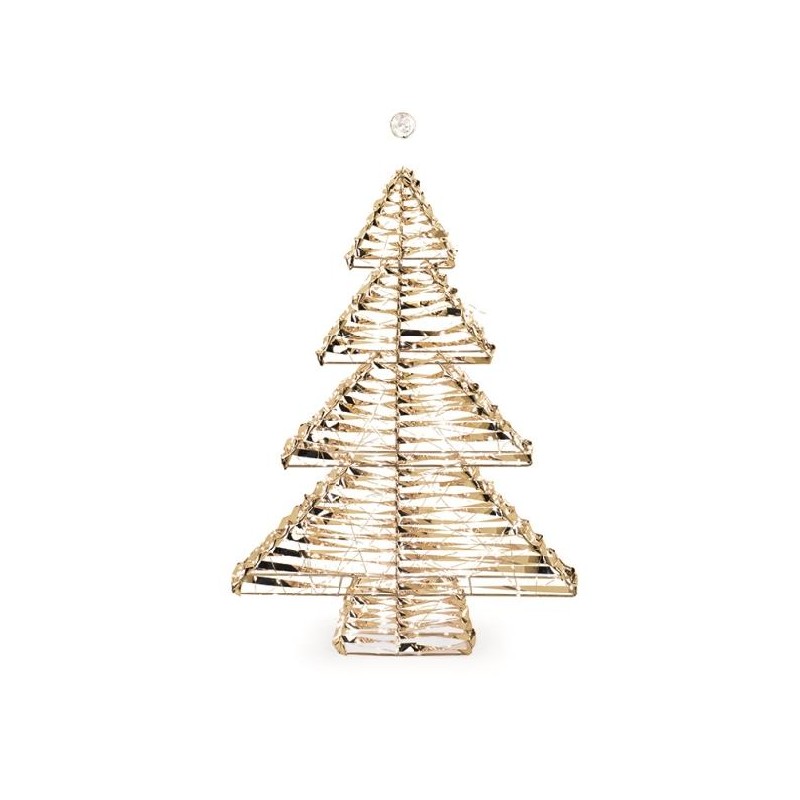 ---ALBERO ORO 600 MICRO LED CALDA h.80cm [TONO40788-00.jpg]