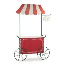 ---CARRETTO POP-CORN METALLO ROSSO/VERDE 149cm LUNGO,213cm ALTO,39cm PROFONDITA [TONO40775-00.jpg]