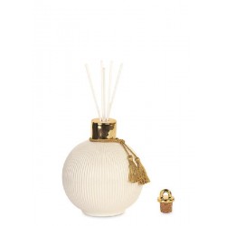 ---DIFFUSORE PORCELL.BIANCA FINITURE ORO diam.16cm h.18cm IN SCATOLA REGALO [TONO40888-00.jpg]