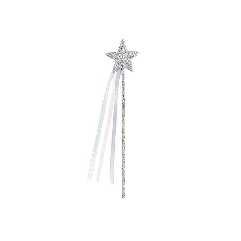 STICK STELLA GLITTER ARGENTO 16cm [TONO28705-00.jpg]