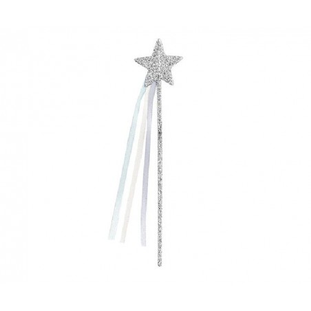 STICK STELLA GLITTER ARGENTO 16cm [TONO28705-00.jpg]