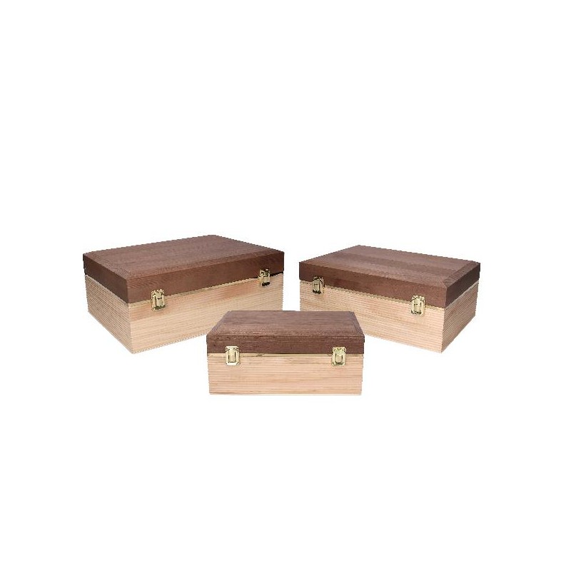 ---SET 3 SCATOLE LEGNO NOCE RETTANGOLARE cm31x21x13h - cm35x25x14h -cm38x28x15h [9010149-00.jpg]