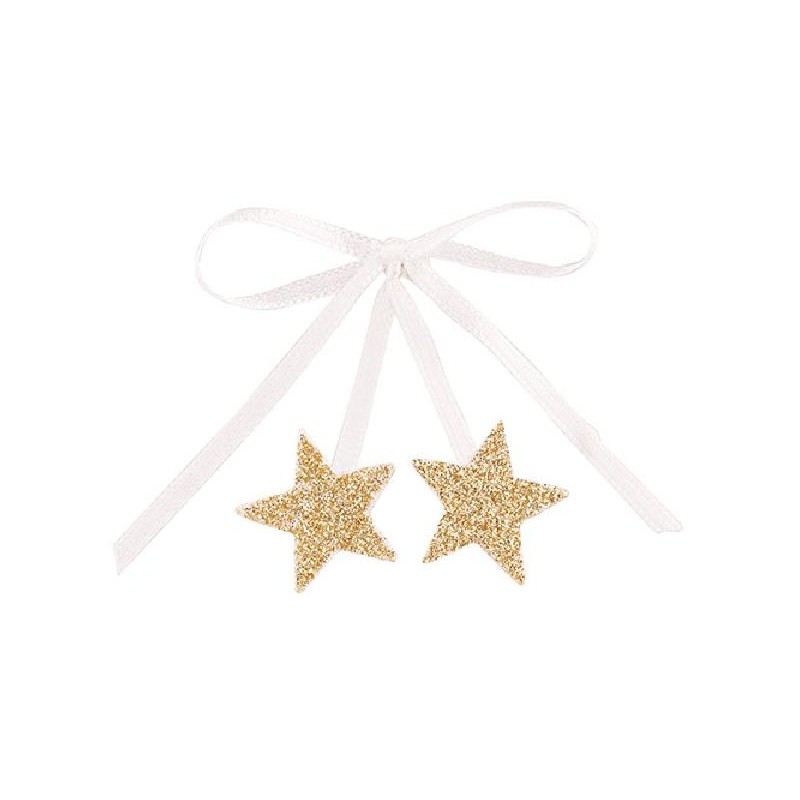 SET 6 FIOCCHI BIA CON STELLE ORO [TONO28707-00.jpg]