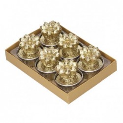 SET 6 CANDELE CORONA ORO d.4,5xh5cm [0710063-00.jpg]