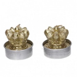 SET 6 CANDELE CORONA ORO d.4,5xh5cm [0710063-20.jpg]