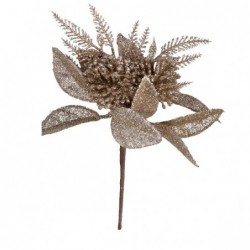 PALLA DI NATALE ROTANTE d27cm ORO SATINATO CON LED [9010038-00.jpg]