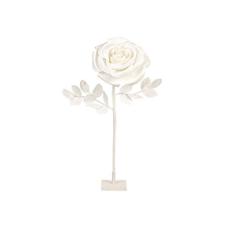 ---ROSA AVORIO CON STELO d30 h77cm [TONO28722-00.jpg]