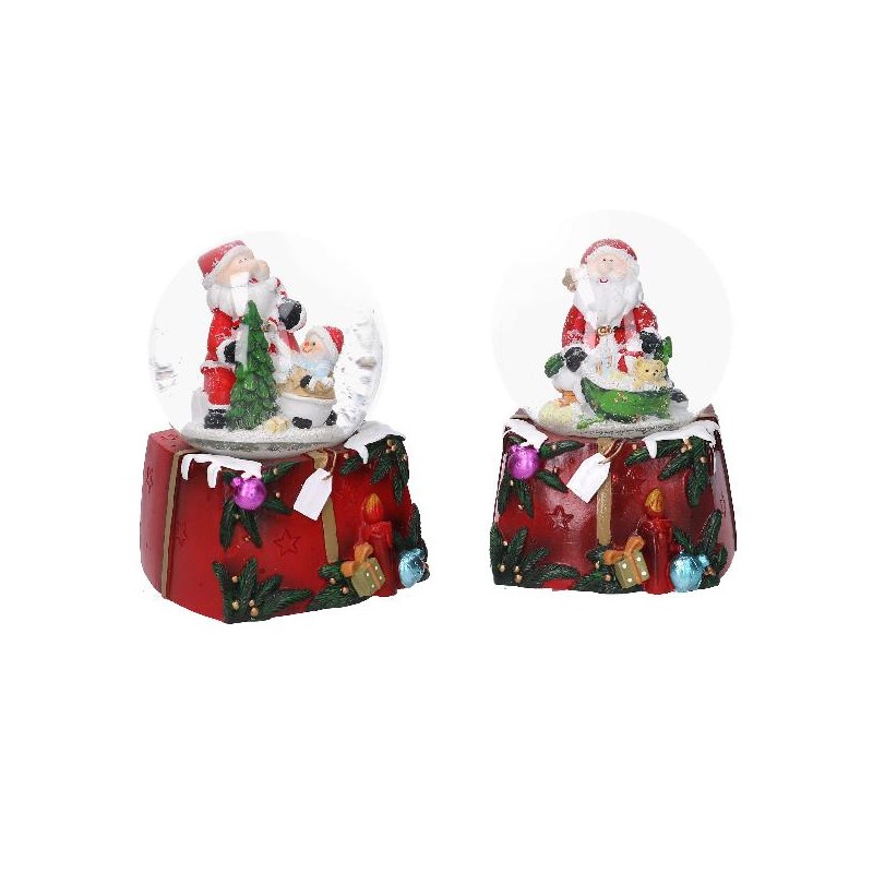 PALLA VETRO MUSICA/LED BABBO NATALE 16cm [9011103-00.jpg]