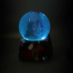 PALLA VETRO MUSICA/LED BABBO NATALE 16cm [9011103-80.jpg]