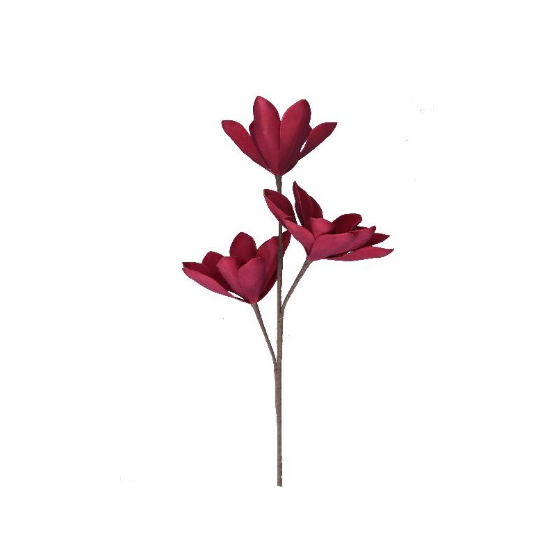 FIORE MAGNOLIA ROSSO h.95cm [9015255-00.jpg]