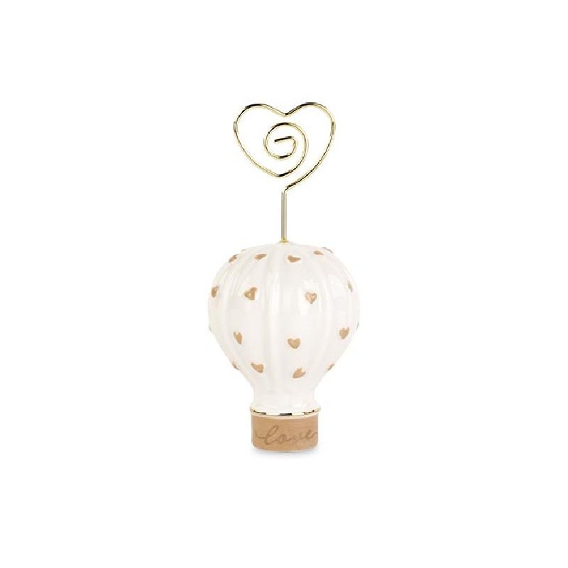 SEGNAPOSTO MONGOLFIERA BEIGE 11cm [TONO28896-00.jpg]