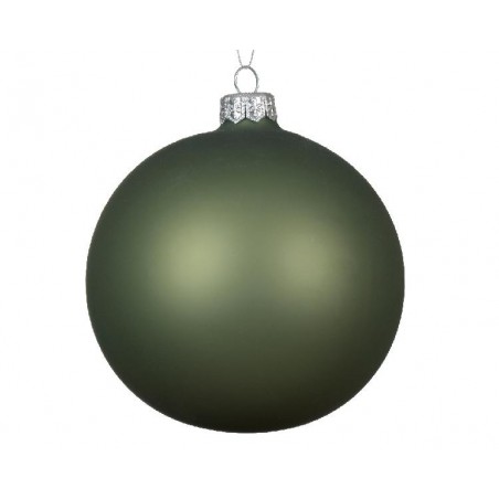 SFERA VETRO OPACO VERDE ROSMARINO d.10cm [9010131-00.jpg]
