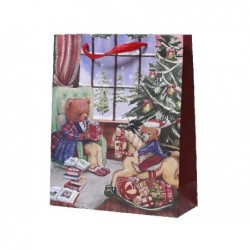 SHOPPER CARTA 26x32+13cm NATALE SCOZZESE [2640000-00.jpg]