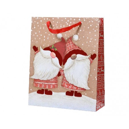 SHOPPER CARTA 44x32+11cm NATALE SCOZZESE [2640007-00.jpg]