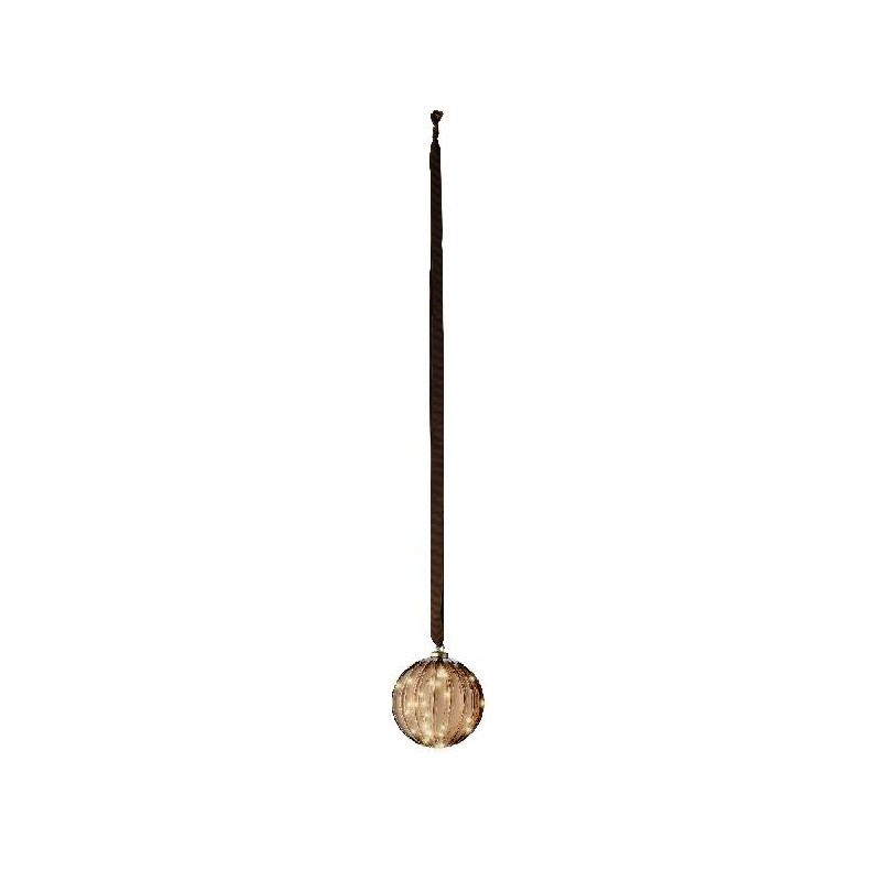 SFERA VETRO BROWN C/LED d.14cm Batteria [9015084-00.jpg]
