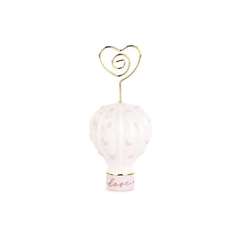 SEGNAPOSTO MONGOLFIERA ROSA 11cm [TONO28904-00.jpg]