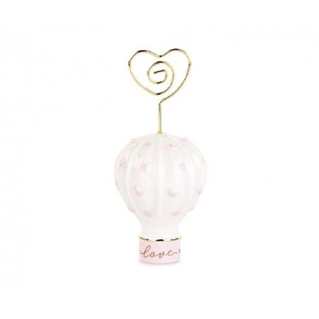 SEGNAPOSTO MONGOLFIERA ROSA 11cm [TONO28904-00.jpg]