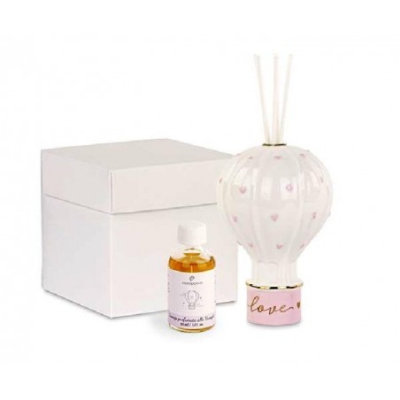 ---DIFFUSORE MONGOLFIERA ROSA 13cm CON SCATOLA E PROFUMO [TONO28905-00.jpg]