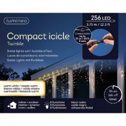 TENDA LUMINOSA 300 LED BIANCO CALDO PROLUNGABILE USO ESTERNO CAVO 5mt+1mt TRASPARENTE [9901032-30.jpg]